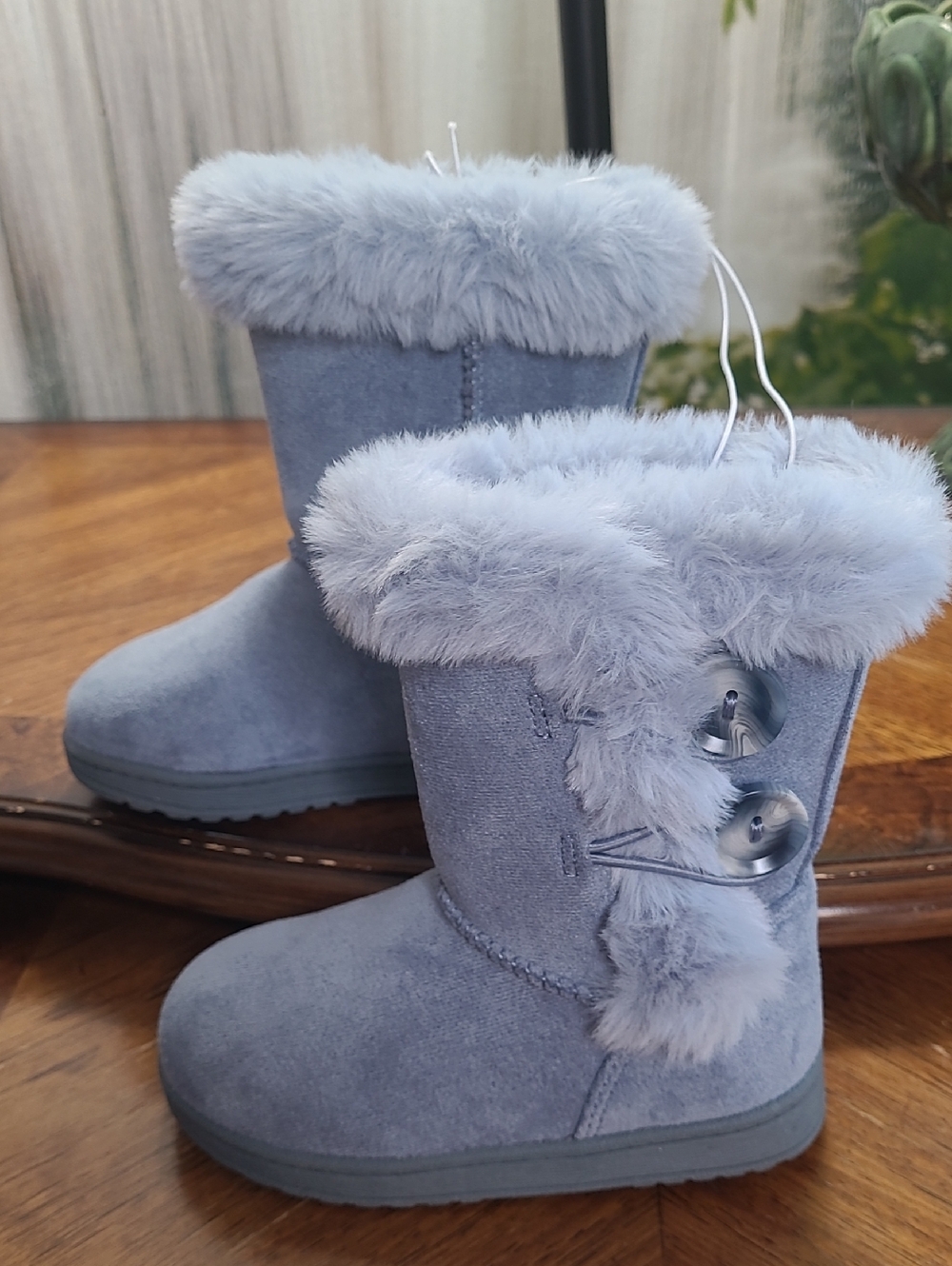 New with tags! Jumping Beans Noraa Girls 7 toddler faux suede blue ankle boots